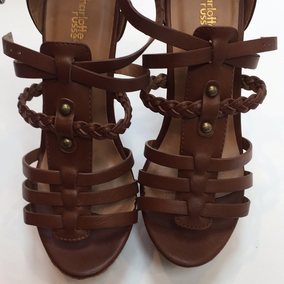 NWT Charlotte Russe Larissa Wedges Size 8 - Picture 6 of 7